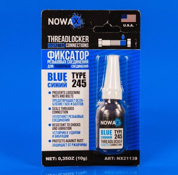 Синій фіксатор різьби NOWAX Threadlocker 11031206 фото